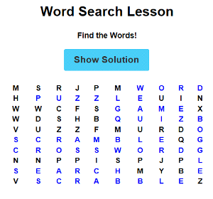 Printable Word Search