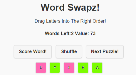 word scramble game